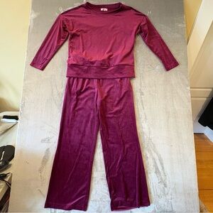 Velour 90s Sport Athletic Running Walking Tracksuit Sz M